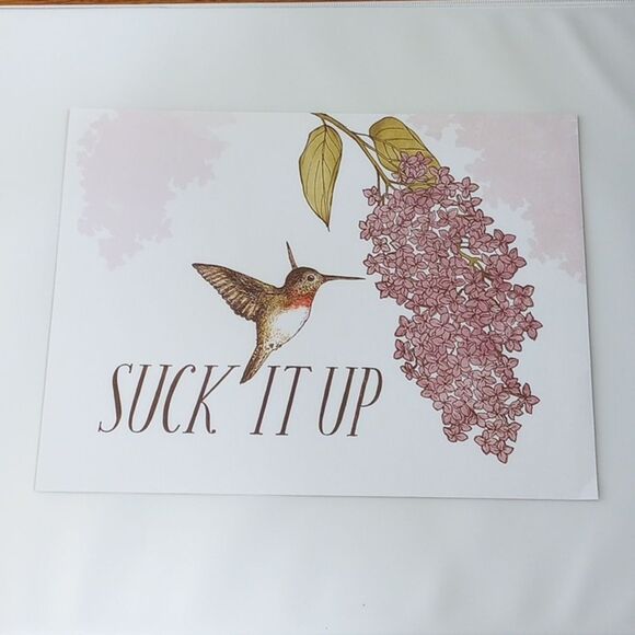 Set of Four Double-sided Frida Clements Bird Pun Prints - Picture 5 of 9
